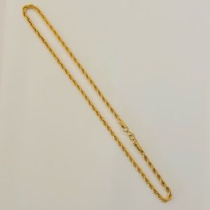 14k gold plated twist chain from feogi